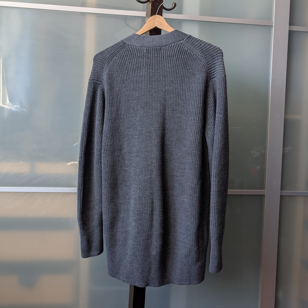 Banana Republic Washable Merino Blend Gray Button-Up Cardigan - Large - Picture 10 of 10
